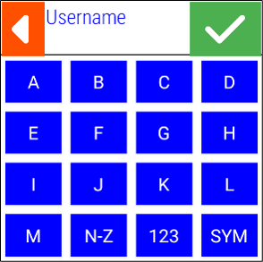 Enter username